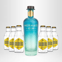 Laden Sie das Bild in den Galerie-Viewer, MERMAID Gin 0,7l + 6x GOLDBERG Tonic Water nach Wahl, 0,2l  - versandkostenfrei