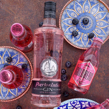 Laden Sie das Bild in den Galerie-Viewer, Puerto de Indias Strawberry Gin, 0,7l + 6x GOLDBERG Indian Hibiscus Tonic, 0,2l