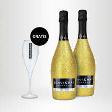 Laden Sie das Bild in den Galerie-Viewer, 2x SCAVI & RAY Spumante Bling-Bling-Edition, 0,75l + Proseccoglas GRATIS
