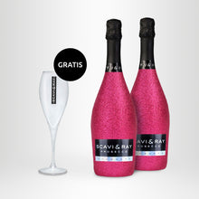 Laden Sie das Bild in den Galerie-Viewer, 2x SCAVI & RAY Spumante Bling-Bling-Edition, 0,75l + Proseccoglas GRATIS