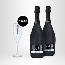 Laden Sie das Bild in den Galerie-Viewer, 2x SCAVI & RAY Spumante Bling-Bling-Edition, 0,75l + Proseccoglas GRATIS