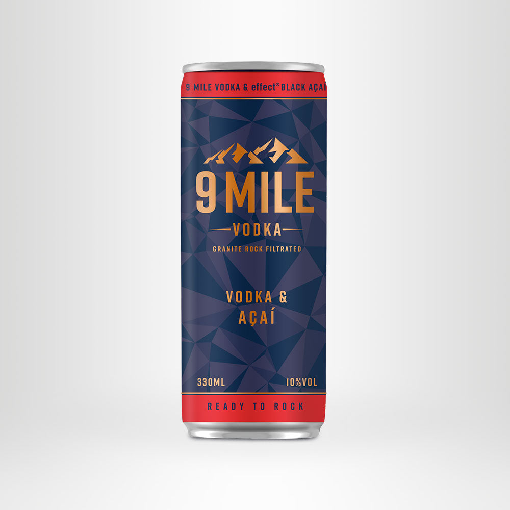 9 MILE Vodka & effect® BLACK AÇAÍ