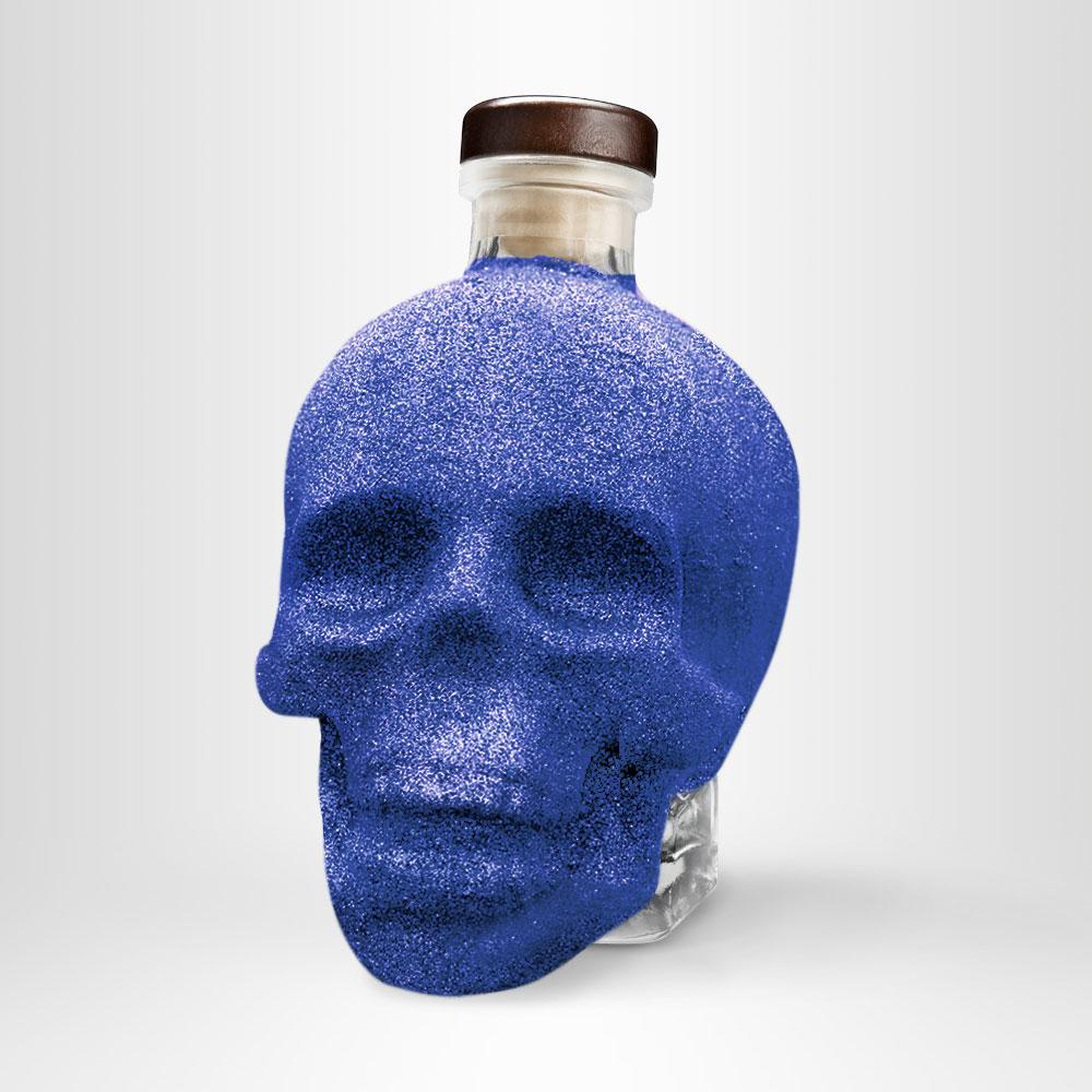 Crystal Head Vodka Bling Bling-Edition, 0,7l – Blau