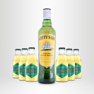 Cutty Sark Blended Scotch Whisky, 0,7l + 6x GOLDBERG Ginger Ale, 0,2l