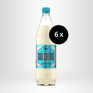 6x GOLDBERG Bitter Lemon, 1,0l