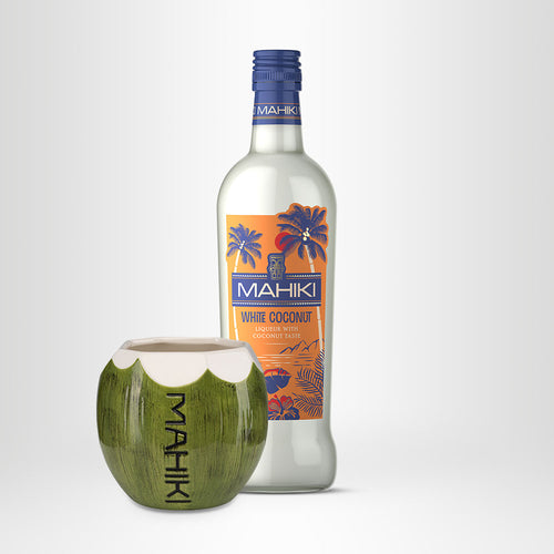 MAHIKI White Coconut 0,7l + MAHIKI Coconut Tiki Mug