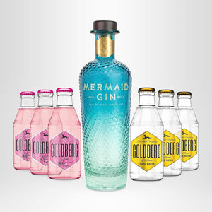 MERMAID Gin 0,7l + 6x GOLDBERG Tonic Water nach Wahl, 0,2l  - versandkostenfrei