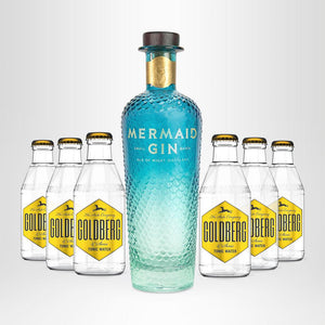 MERMAID Gin 0,7l + 6x GOLDBERG Tonic Water nach Wahl, 0,2l  - versandkostenfrei