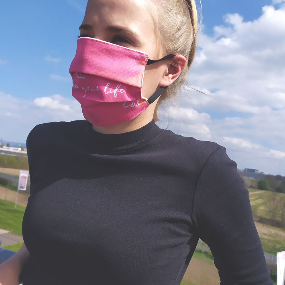 SCAVI & RAY Mund-Nasen-Schutzmaske, Pink