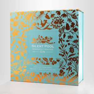 Silent Pool Gin, 0,7l + 2x Silent Pool Glas + Premium-Geschenkbox