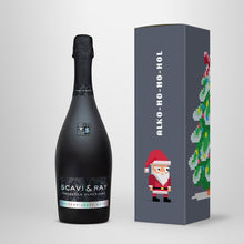 Laden Sie das Bild in den Galerie-Viewer, Prosecco in Geschenkbox – SCAVI &amp; RAY nach Wahl – „Santa Pixel“