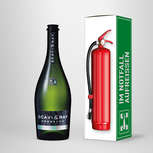 Prosecco in Geschenkbox – SCAVI & RAY nach Wahl – „Emergency Kit“