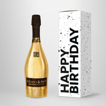 Laden Sie das Bild in den Galerie-Viewer, Prosecco in Geschenkbox – SCAVI &amp; RAY nach Wahl – „Happy Birthday“