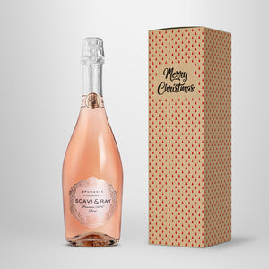 Prosecco in Geschenkbox – SCAVI & RAY nach Wahl – „Retro Christmas“