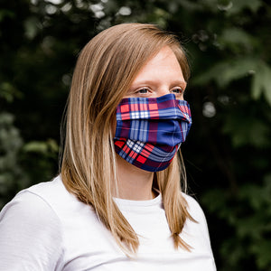 greatr® Community-Maske, Plaid, waschbar