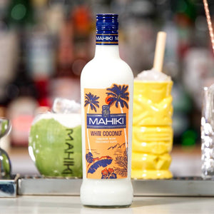 MAHIKI Coconut Rum + MAHIKI White Coconut + 2 MAHIKI Coconut Tiki Mugs