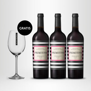 SCAVI & RAY Puglia Primitivo IGT Set (3x 0,75l) + 1x Weinglas GRATIS