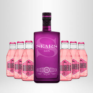 SEARS Gin, 0,7l + GOLDBERG Indian Hibiscus Tonic, 6 x 0,2l