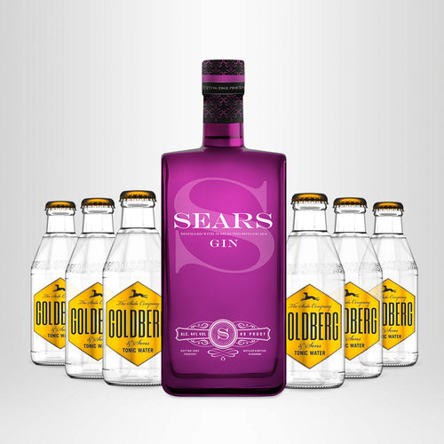 SEARS Gin, 0,7l + GOLDBERG Tonic Water, 6 x 0,2l